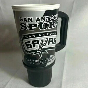 San‎ Antonio Spurs 4 time champions (2003, 2005, 2007) Large 9" Cup Tumbler